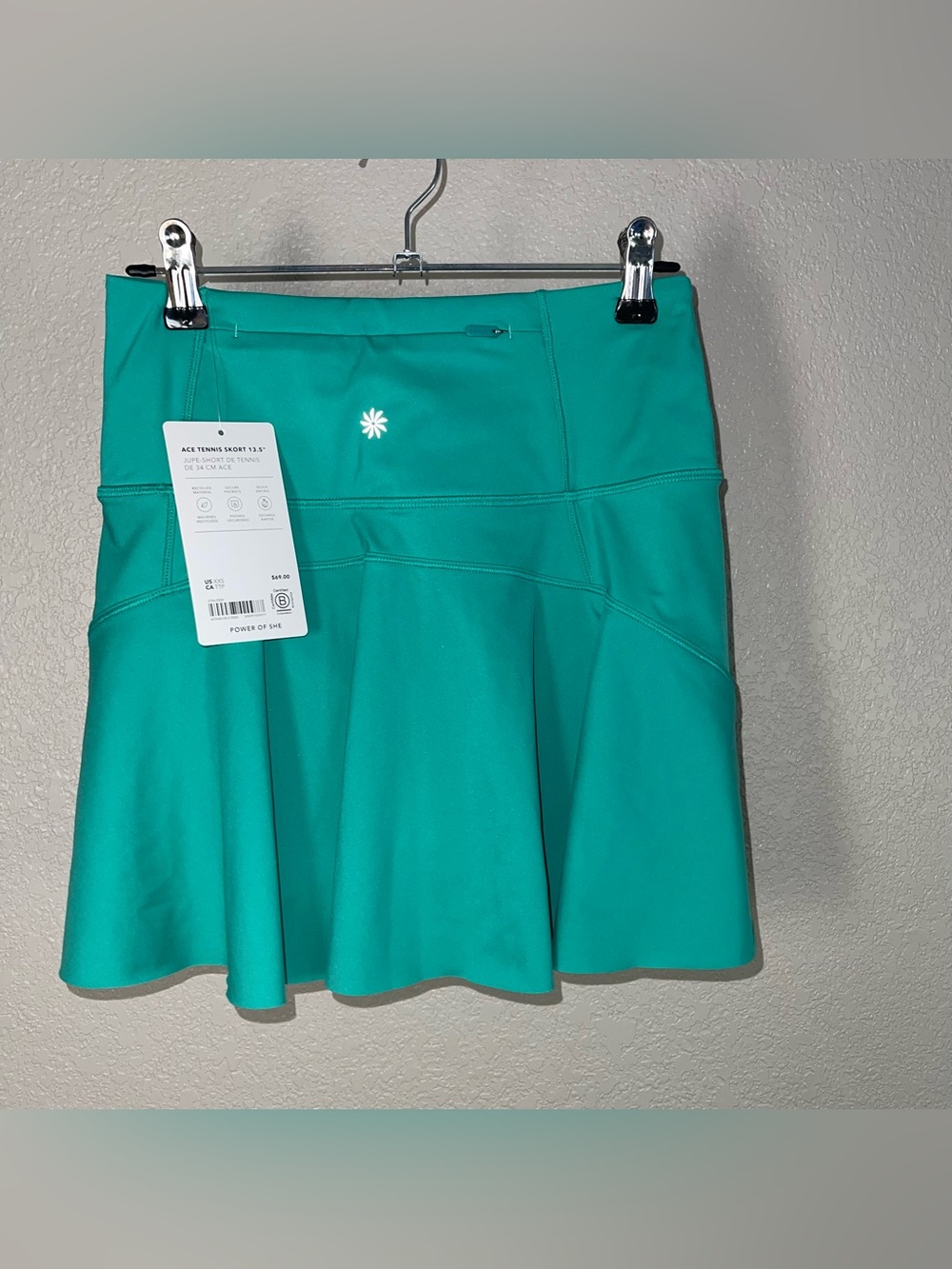 Athleta Teal Flared Tennis Skort